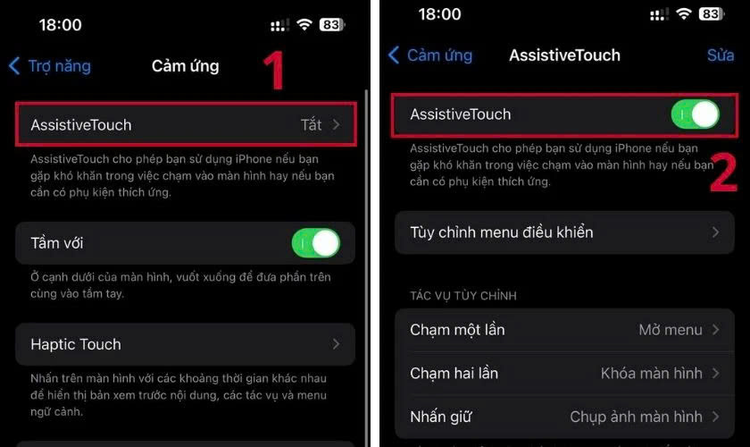 Cách tắt nguồn điện thoại iPhone với Assistive Touch bước 2